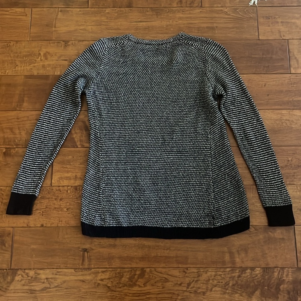 Madewell Crewneck Knit Sweater Marled Black Size S - Picture 4 of 10